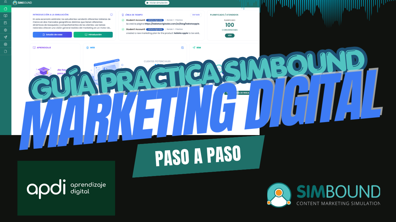 Guía práctica de Simbound: Marketing Digital paso a paso.
